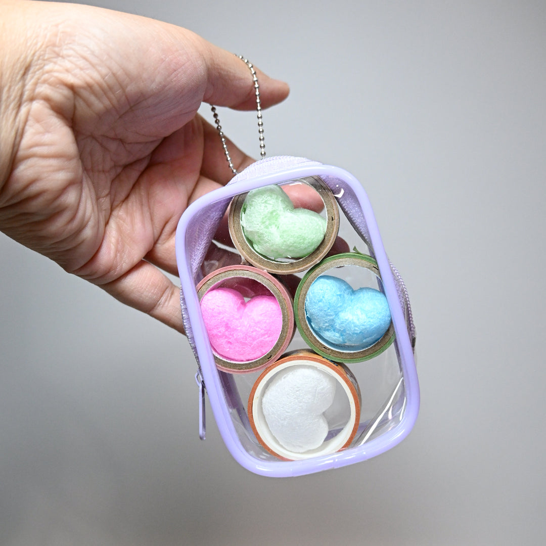 [Pre-loved] Washi Tape Pouch Set (4 pcs)