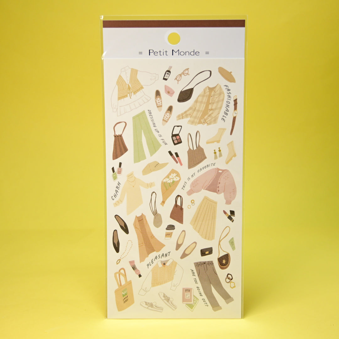 MINDWAVE Petit Monde Fashion Sticker Sheet