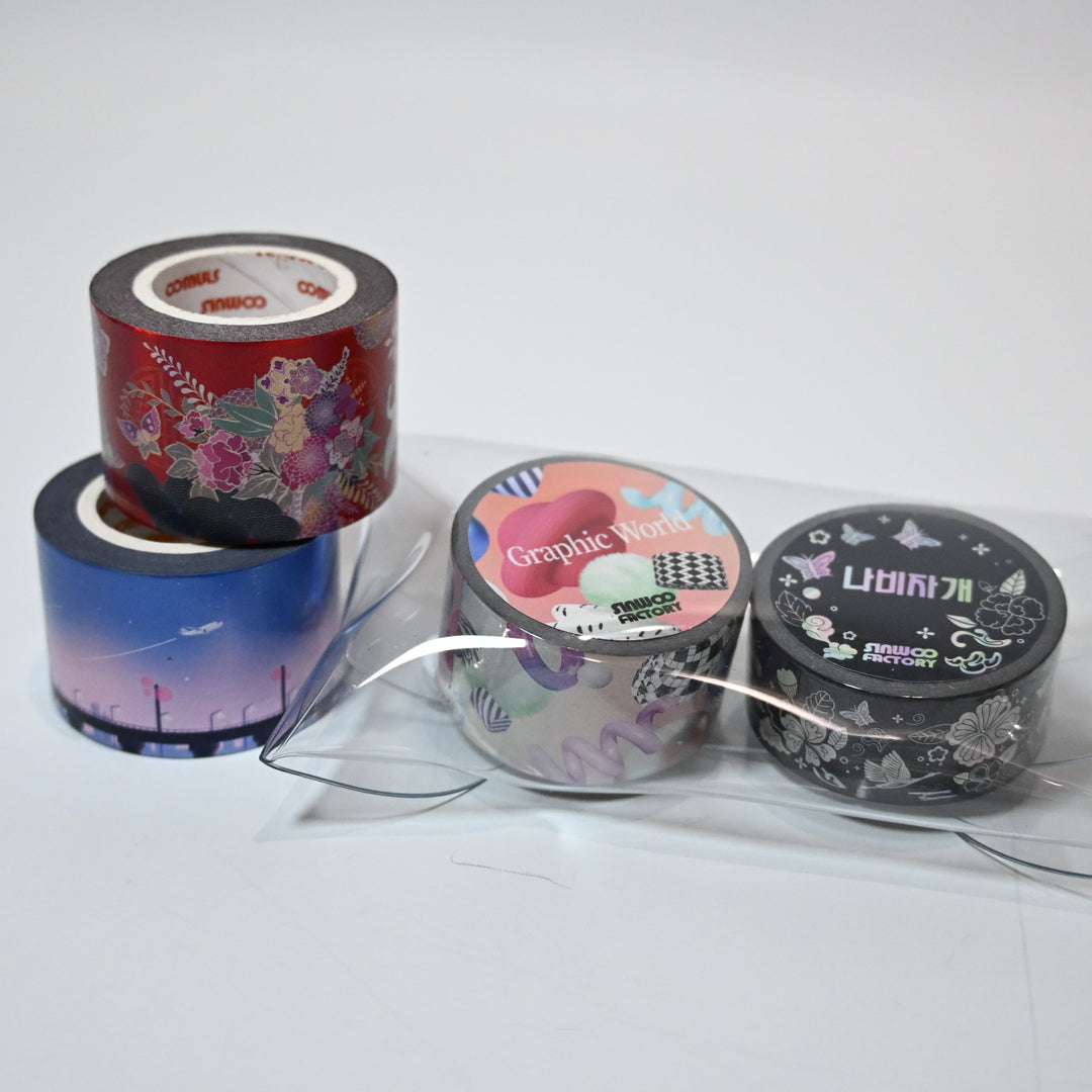 [Pre-loved] Hologram Tape Set with Pouch (4 pcs)