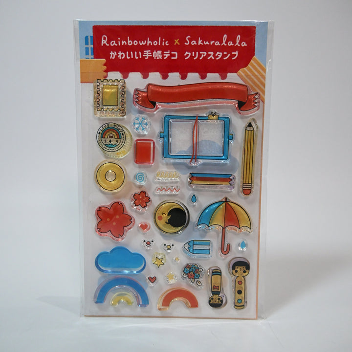 [Pre-loved] Rainbowholic x Sakuralala clear stamp set