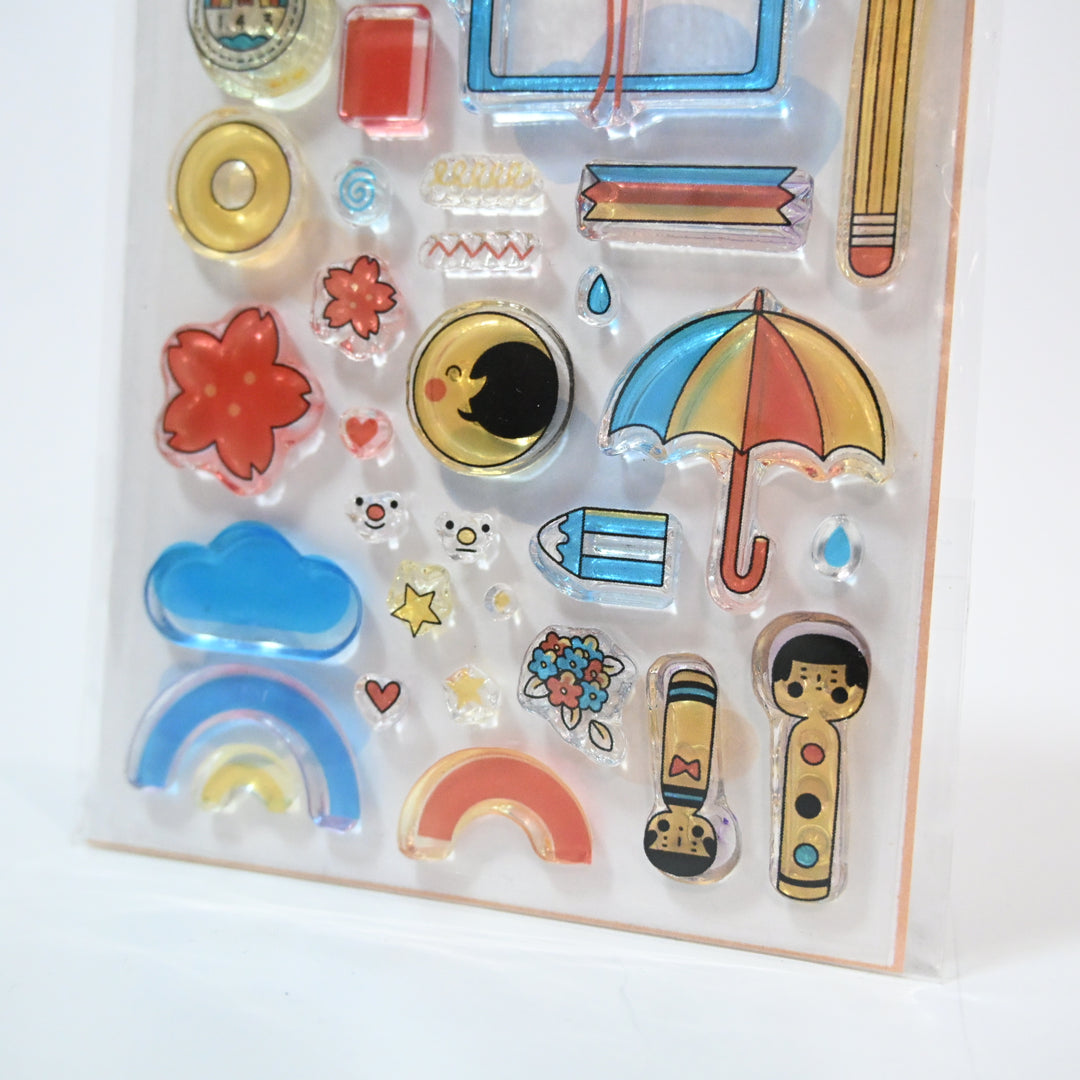 [Pre-loved] Rainbowholic x Sakuralala clear stamp set