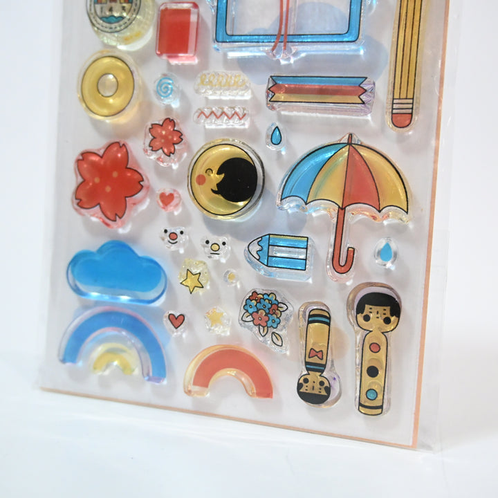 [Pre-loved] Rainbowholic x Sakuralala clear stamp set