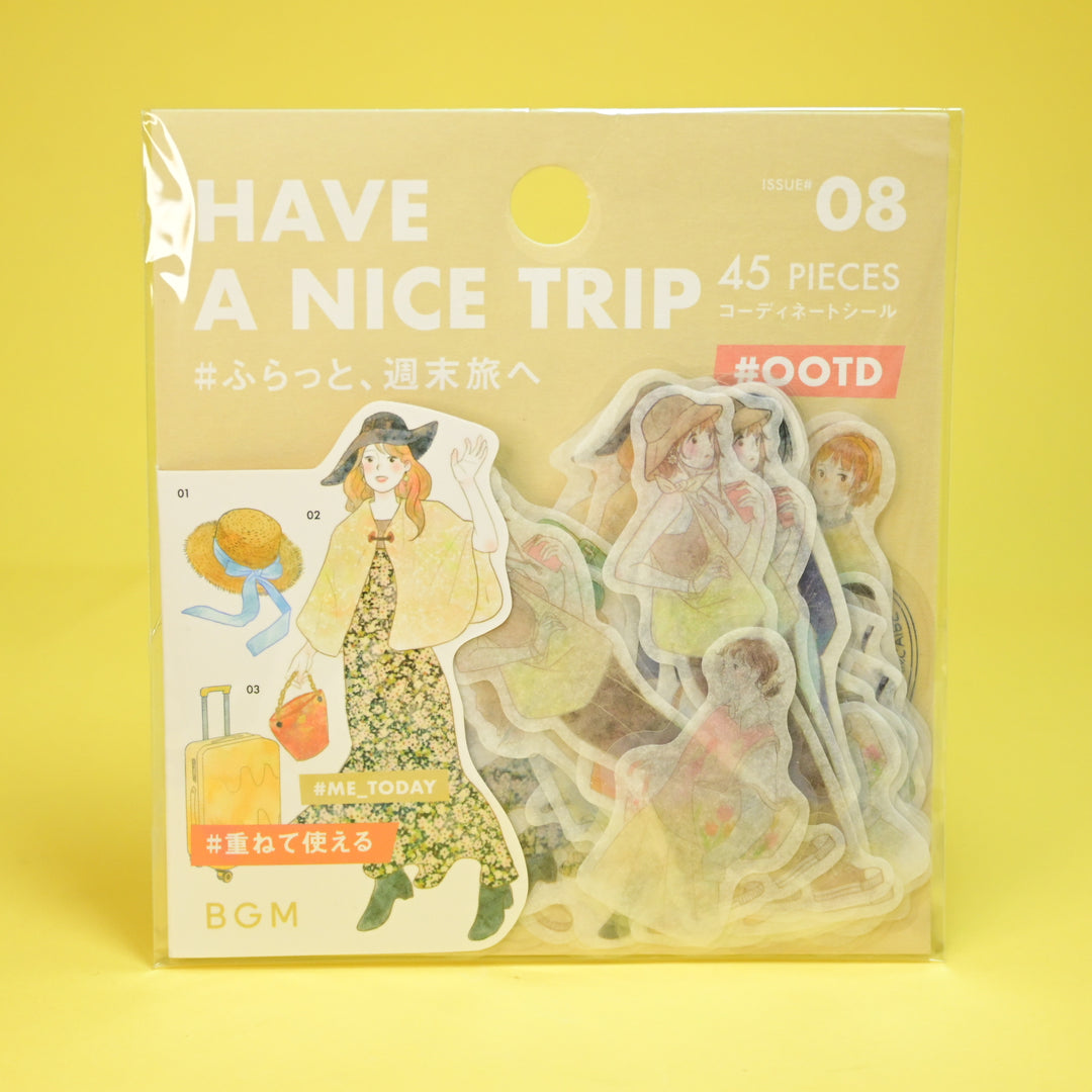 BGM Have A Nice Trip Washi Flake Seal