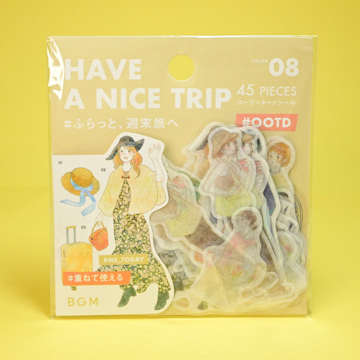 BGM Have A Nice Trip Washi Flake Seal