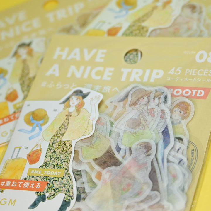 BGM Have A Nice Trip Washi Flake Seal