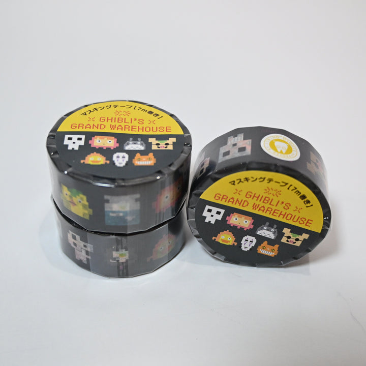 [Ghibli Park Limited] Ghibli's Grand Warehouse pixel art logo masking tape