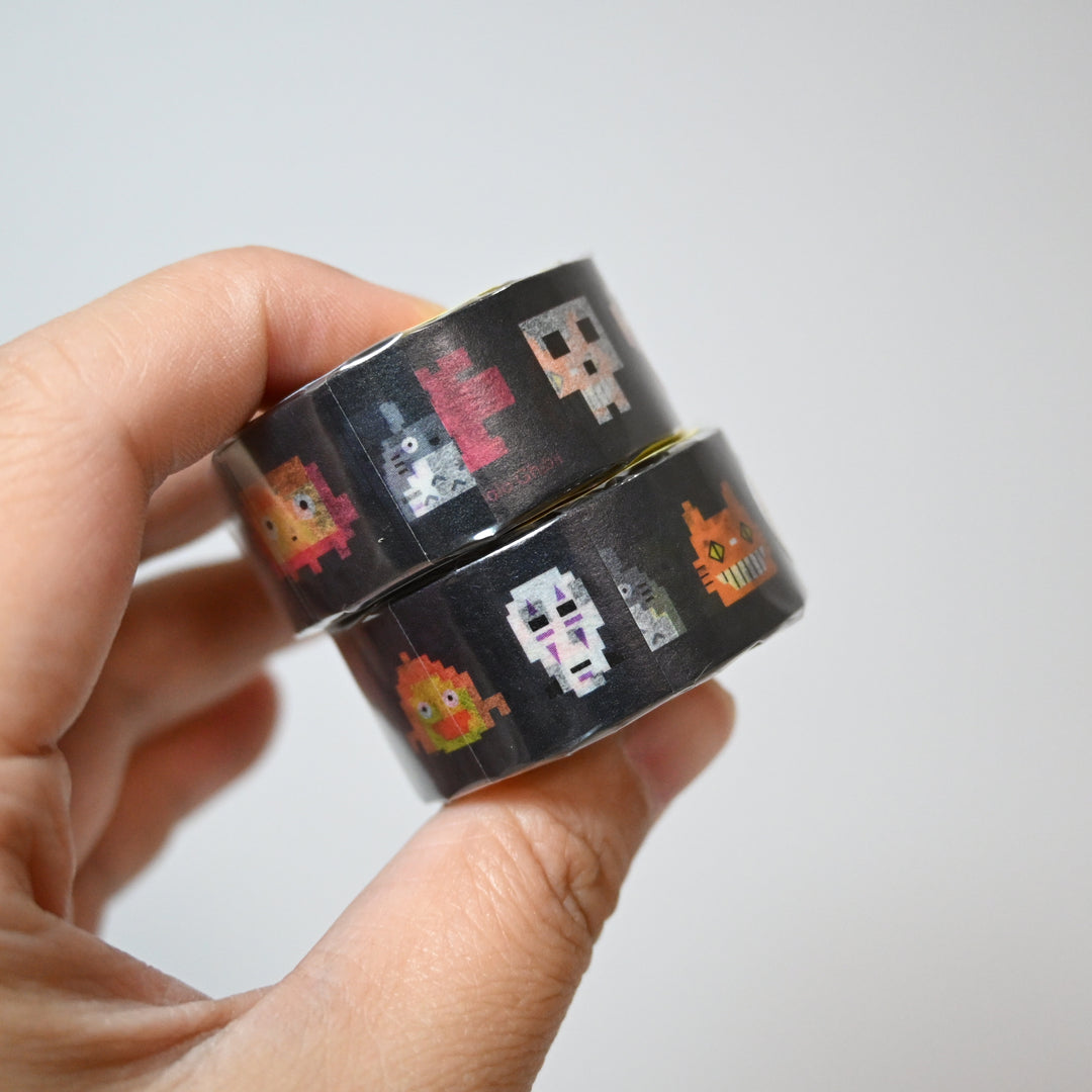 [Ghibli Park Limited] Ghibli's Grand Warehouse pixel art logo masking tape