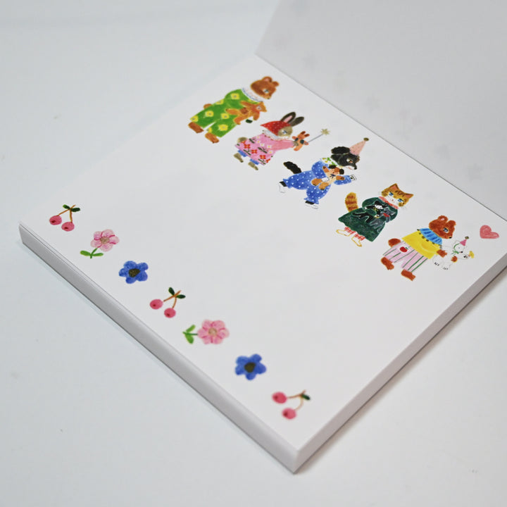 Aiko Fukawa Little fluffy friends Memo Block