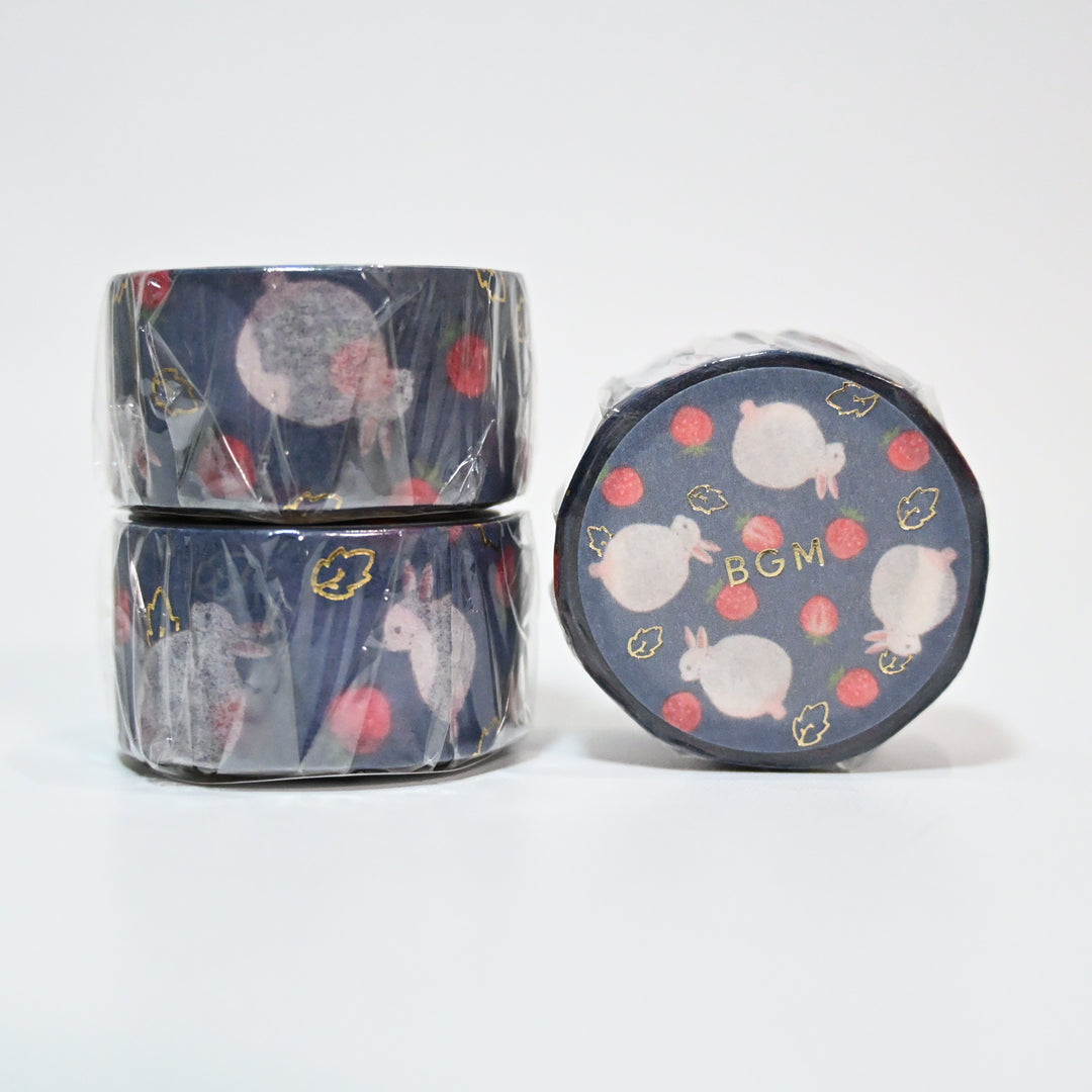 BGM Rabbit Bunny Strawberry Masking Tape