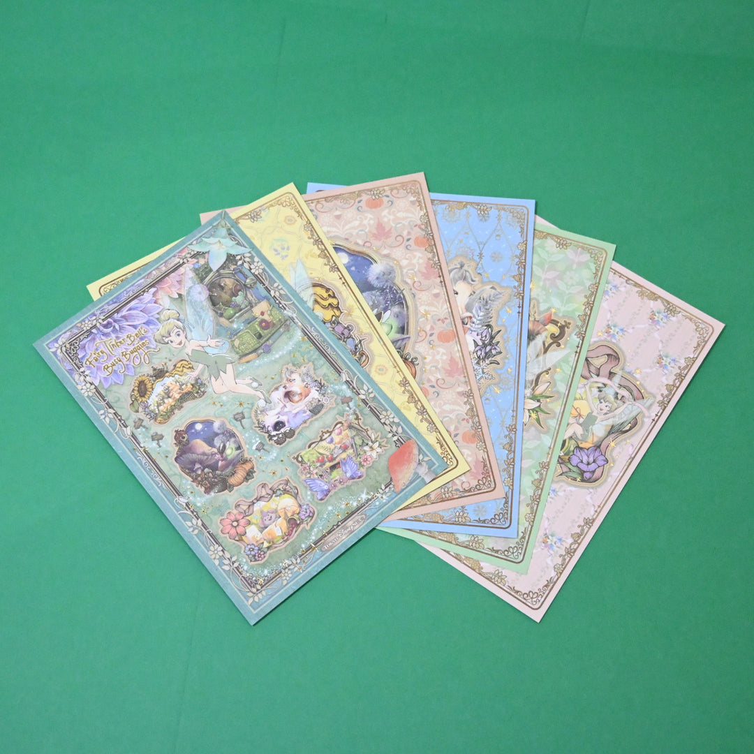 [Limited] Tokyo Disney Fantasy Springs Tinkerbell Postcard Set (6 pcs.)