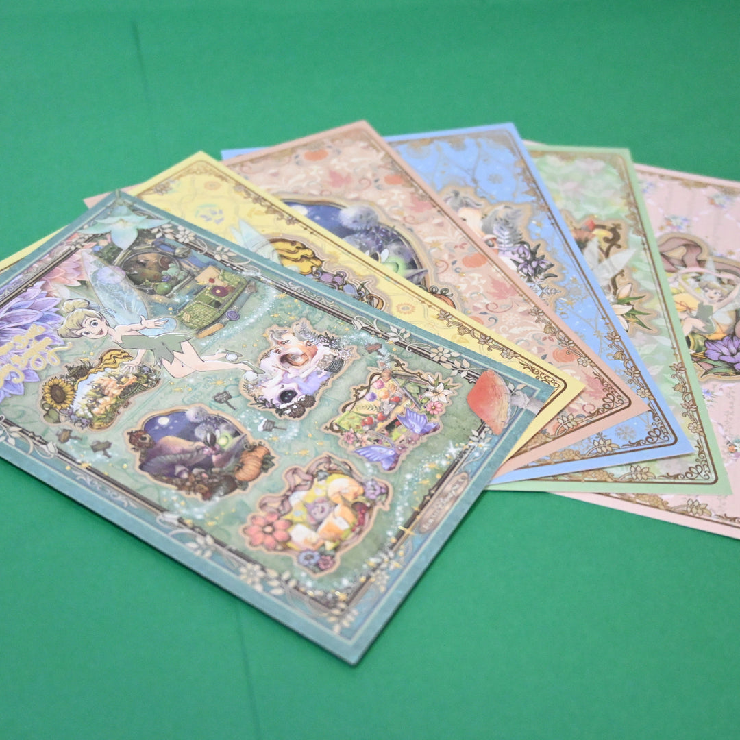 [Limited] Tokyo Disney Fantasy Springs Tinkerbell Postcard Set (6 pcs.)