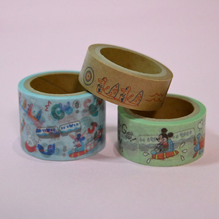 Tokyo Disney Vehicle Masking Tape and Sticker Set
