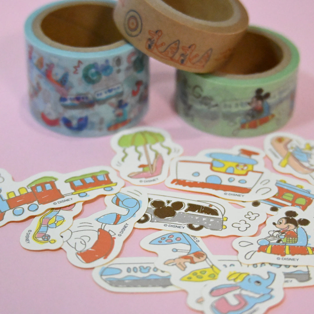 Tokyo Disney Vehicle Masking Tape and Sticker Set