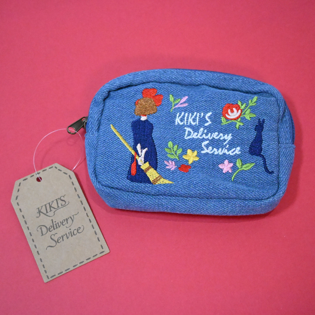 Kiki's Delivery Service Embroidered Mini Denim Pouch