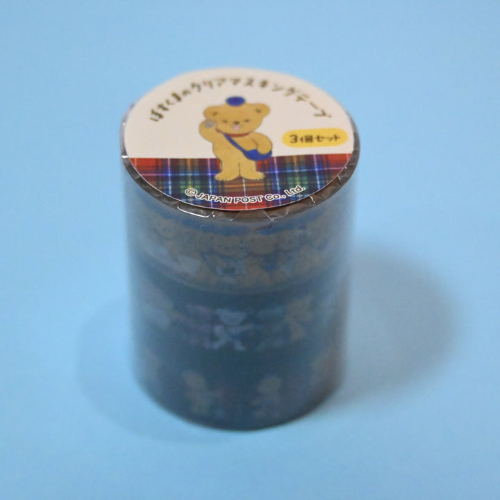 [Posukuma Café Limited] Posukuma and Friends Clear Masking Tape Set (3 pcs.)