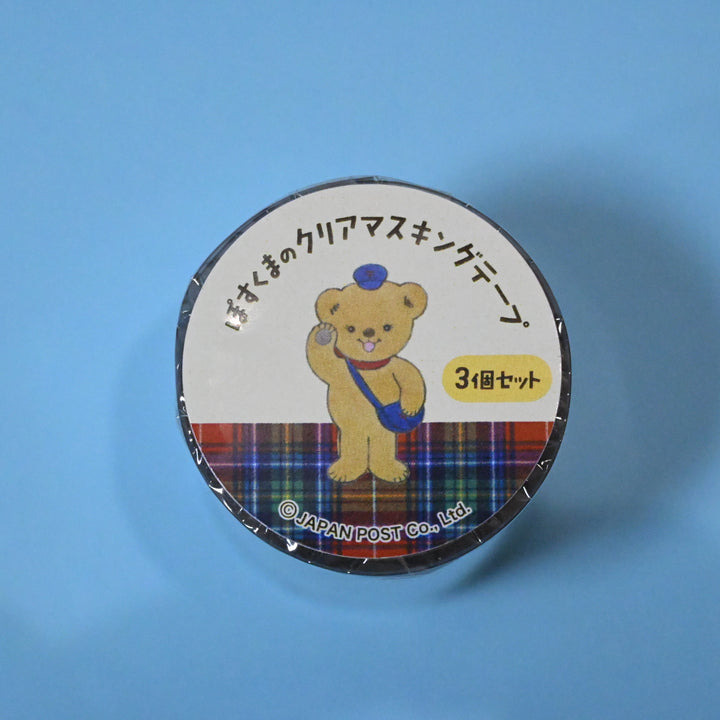 [Posukuma Café Limited] Posukuma and Friends Clear Masking Tape Set (3 pcs.)