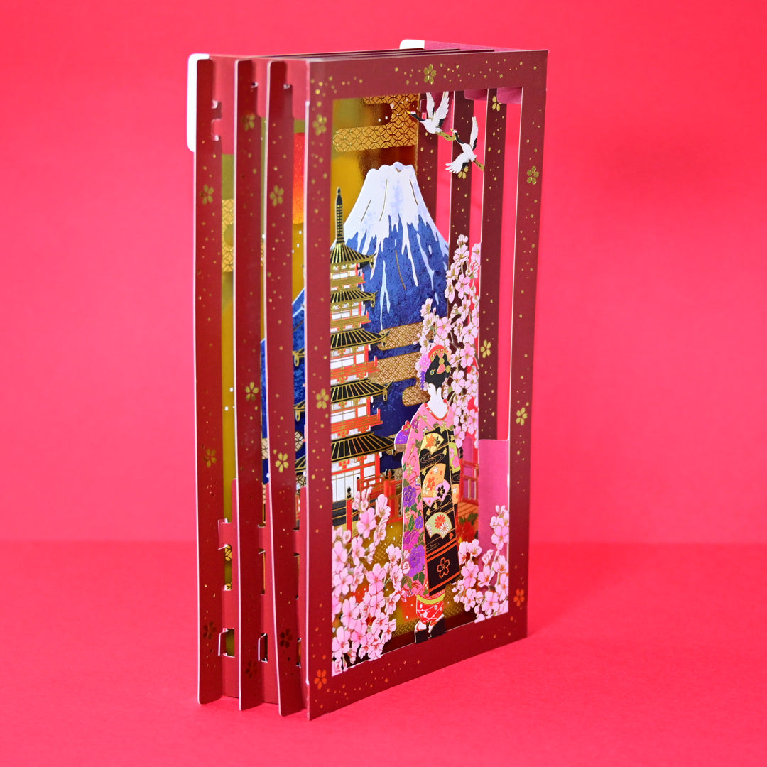 Sanrio Mt. Fuji and Maiko Pop-Up Card