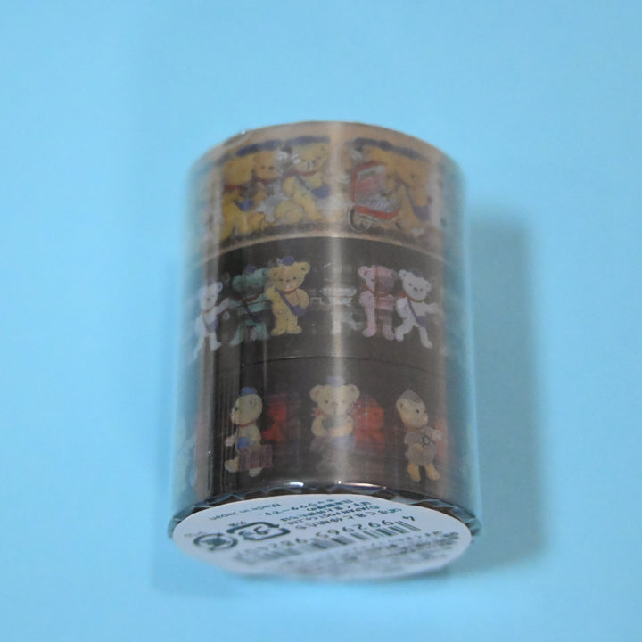 [Posukuma Café Limited] Posukuma and Friends Clear Masking Tape Set (3 pcs.)