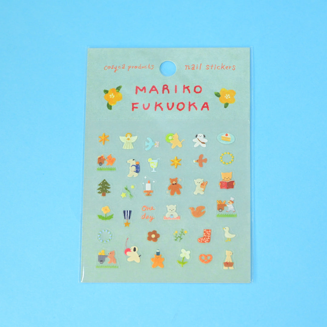 cozyca Mariko Fukuoka Mini Nail Diary Stickers