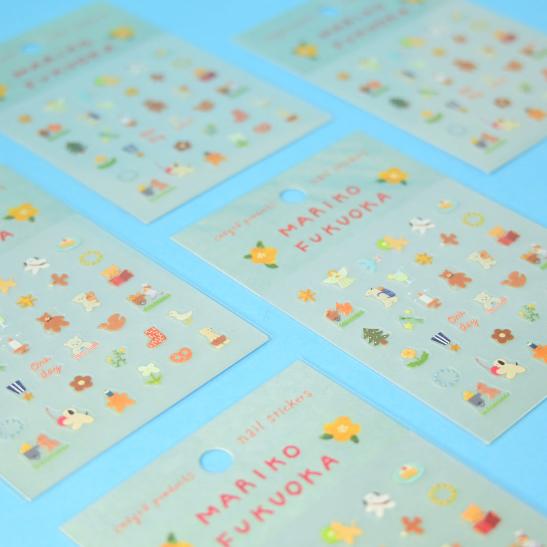 cozyca Mariko Fukuoka Mini Nail Diary Stickers