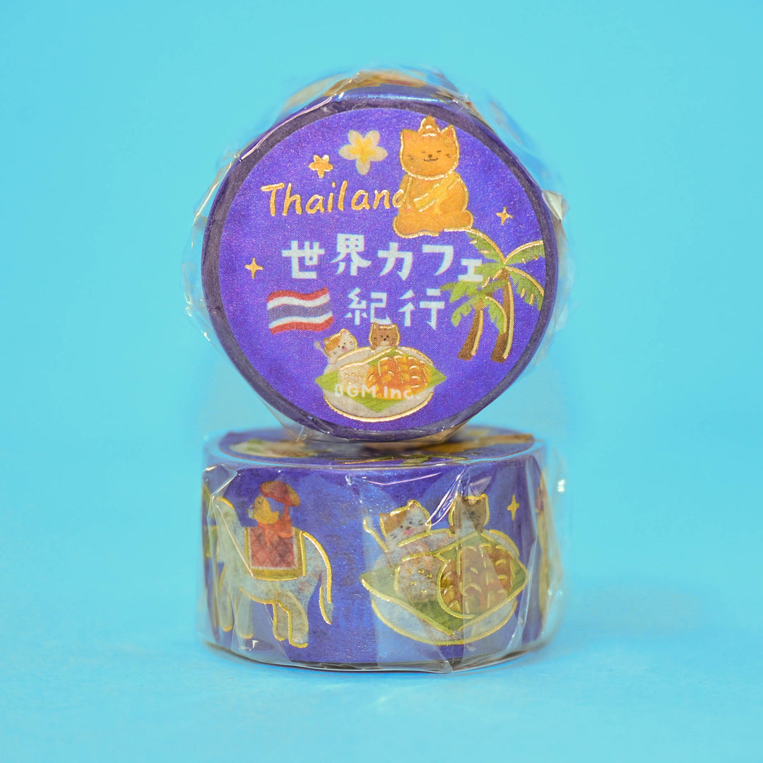 BGM World's Café Travelogue Thailand Washi Tape
