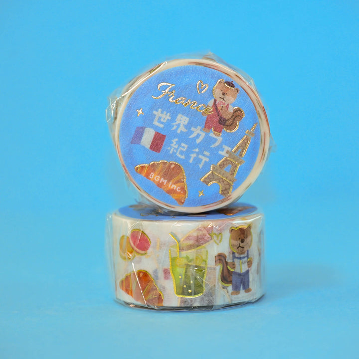 BGM World's Café Travelogue France Washi Tape