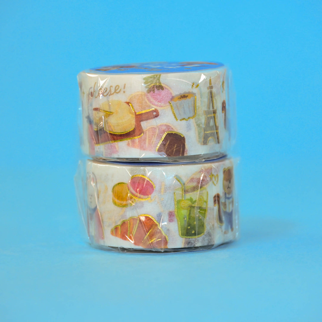 BGM World's Café Travelogue France Washi Tape