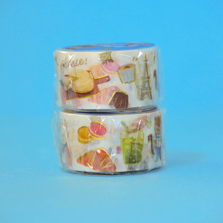 BGM World's Café Travelogue France Washi Tape