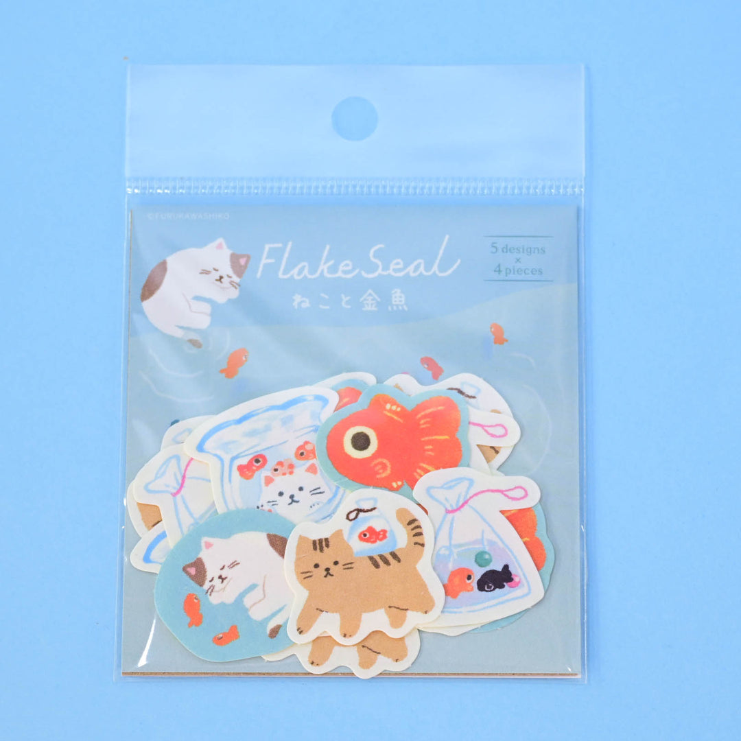 Furukawa Shiko Cat &amp; Goldfish Flake Seal
