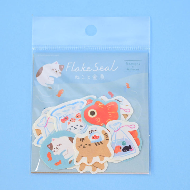 Furukawa Shiko Cat &amp; Goldfish Flake Seal