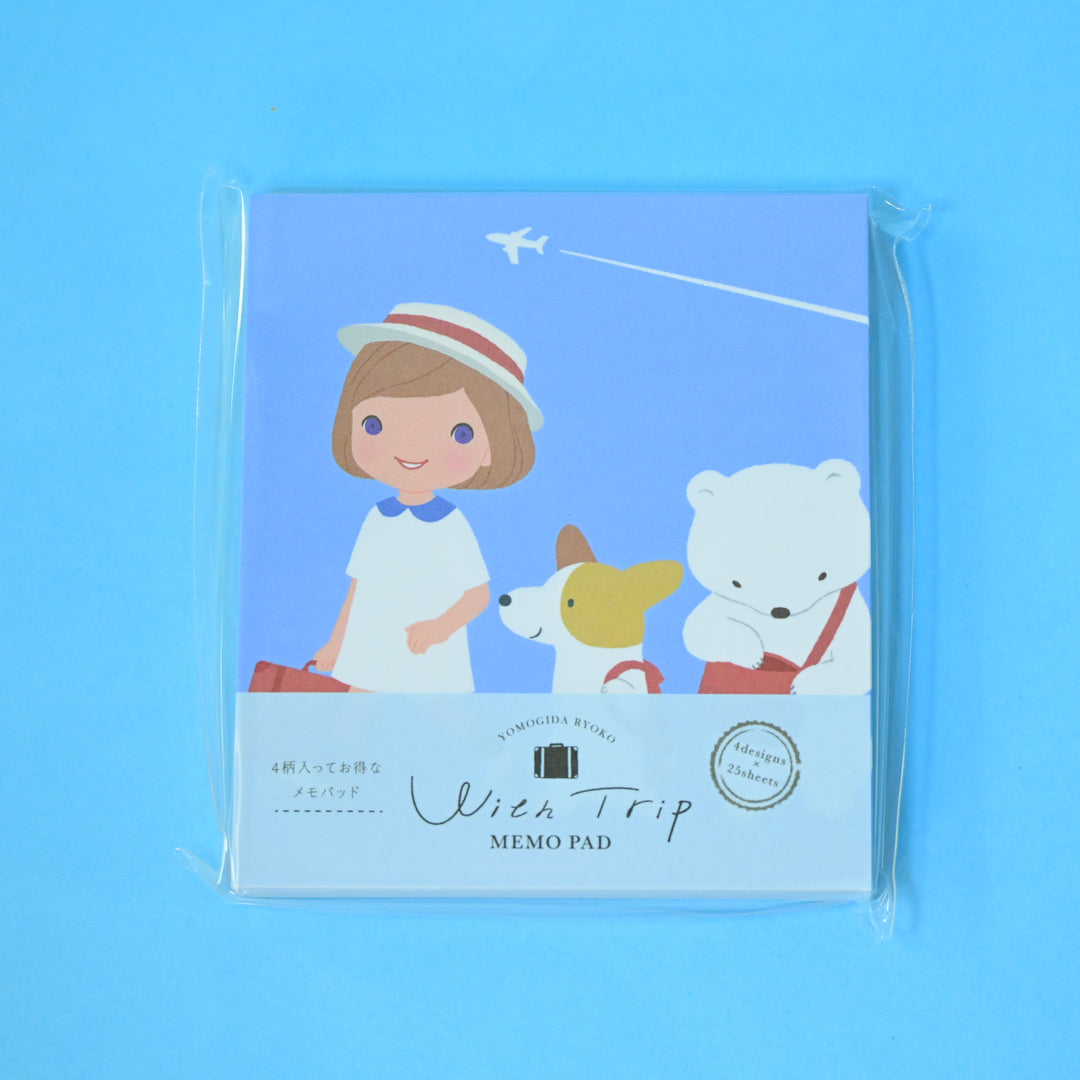 Yomogida Ryoko With Trip Sky Blue Memo Pad