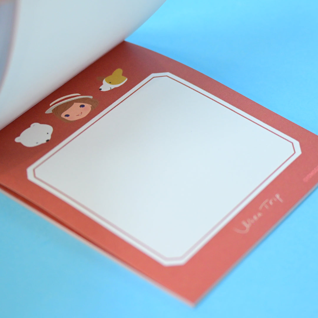 Yomogida Ryoko With Trip Sky Blue Memo Pad