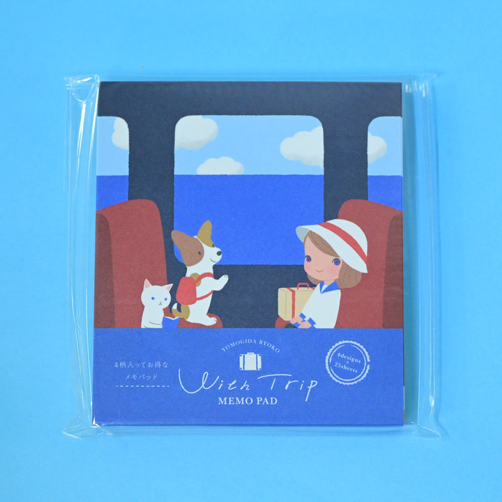 Yomogida Ryoko With Trip Marine Blue Memo Pad