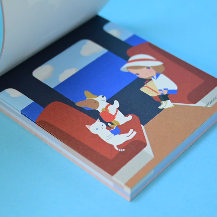 Yomogida Ryoko With Trip Marine Blue Memo Pad