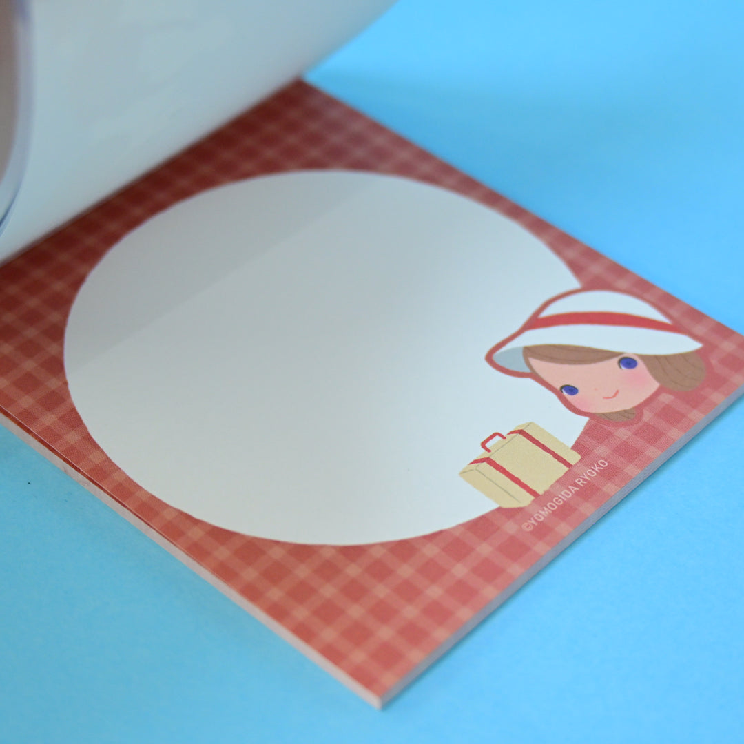 Yomogida Ryoko With Trip Marine Blue Memo Pad