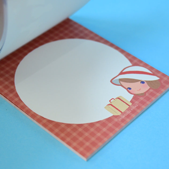 Yomogida Ryoko With Trip Marine Blue Memo Pad