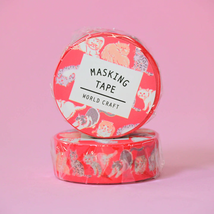 World Craft Red Cat Washi Tape