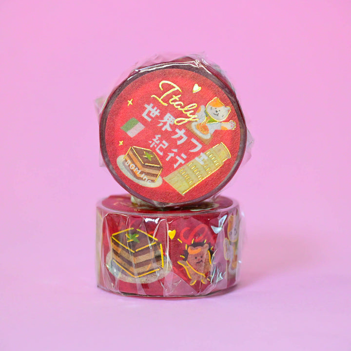 BGM World's Café Travelogue Italy Washi Tape