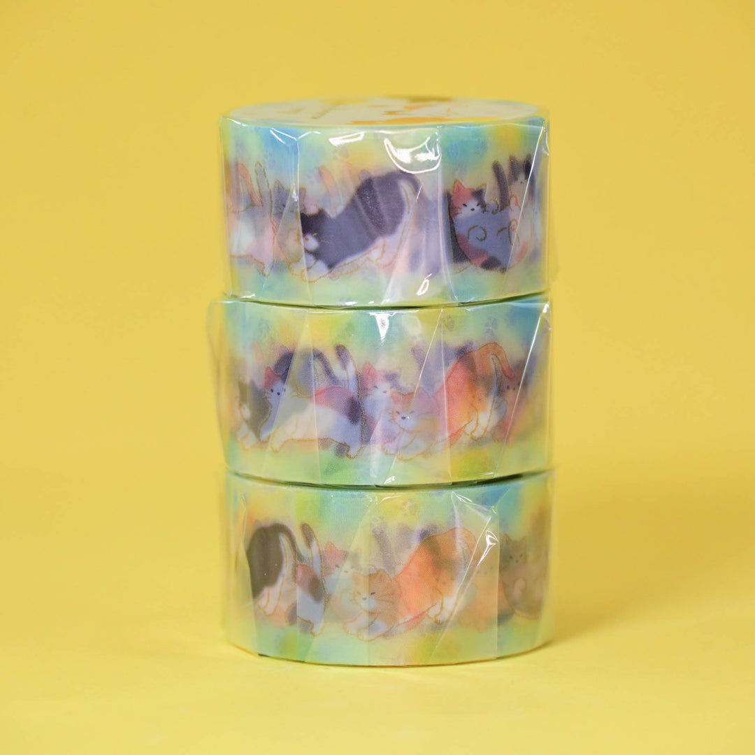 Cute Cats Clear Masking Tape 2cm