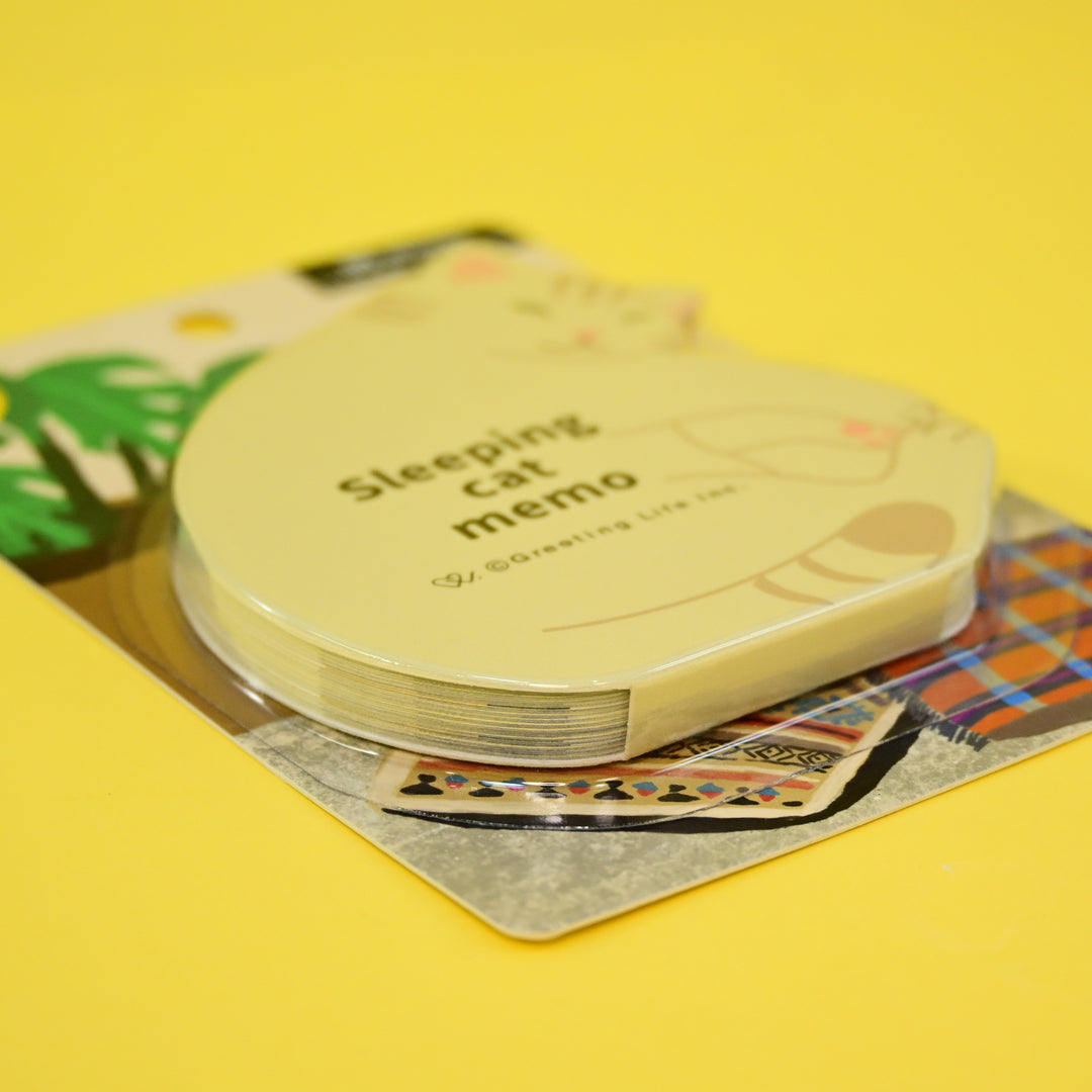 Die Cut Sleep Cats Memo Pad