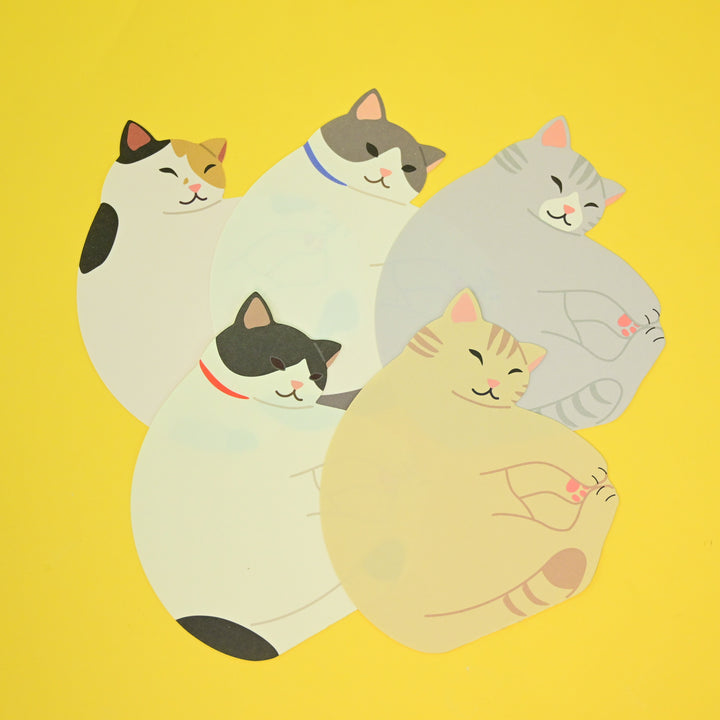 Die Cut Sleep Cats Memo Pad