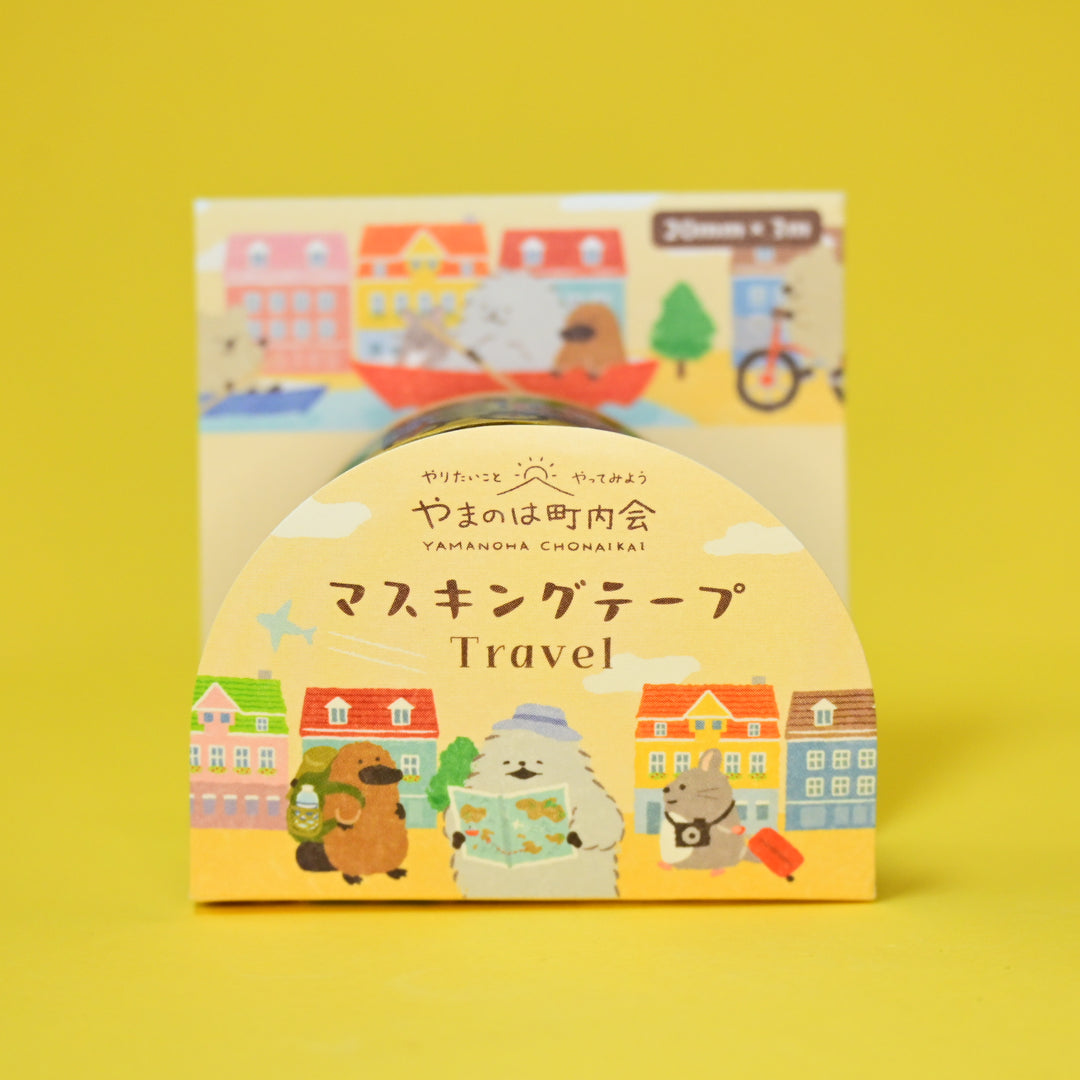 NB Yamanoha Chonaikai Traveling Animals Washi Tape