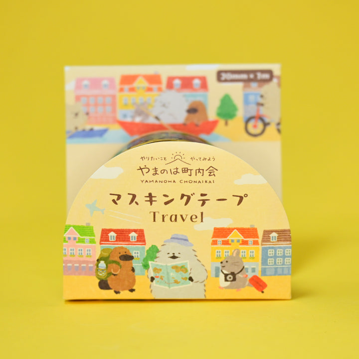 NB Yamanoha Chonaikai Traveling Animals Washi Tape