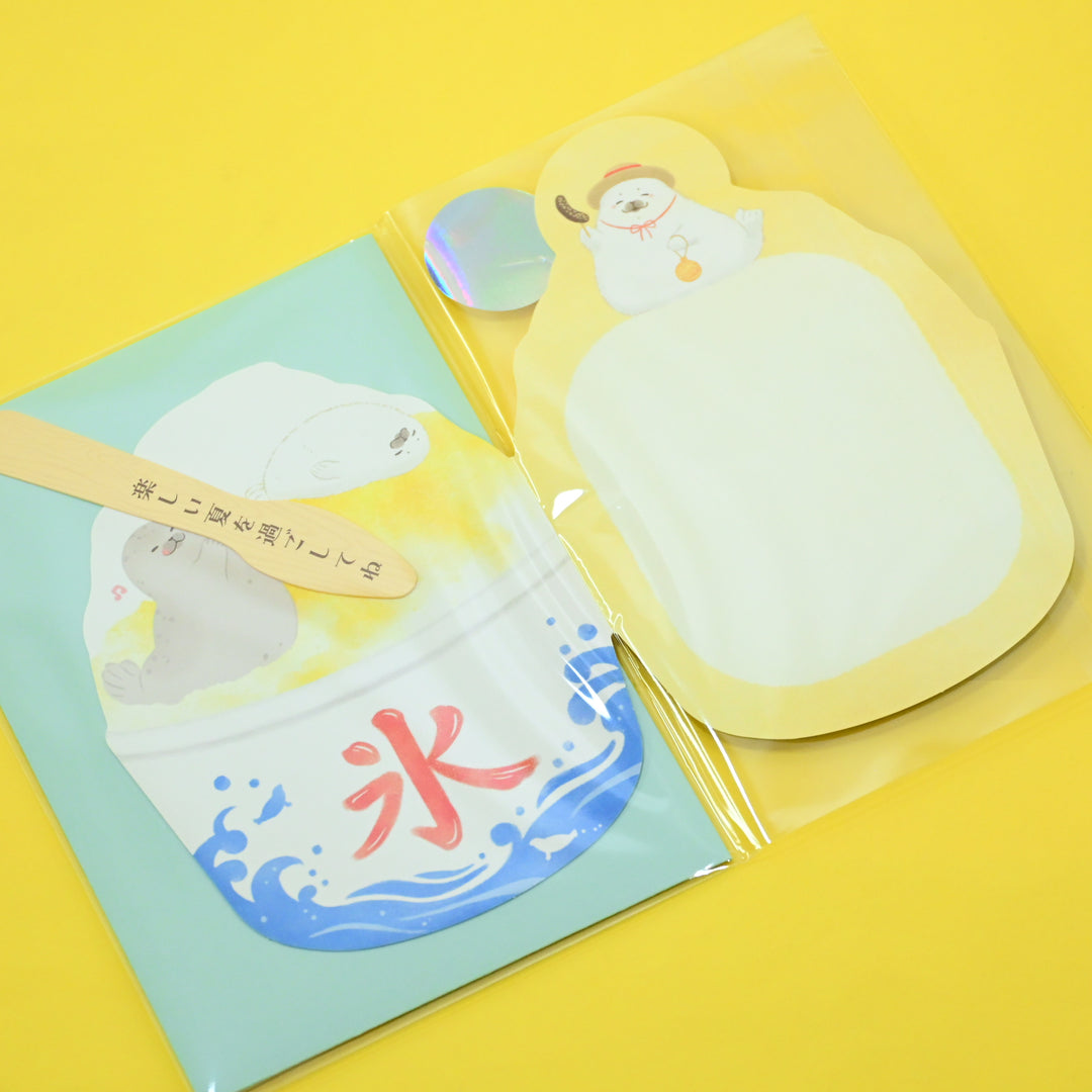 NB Summer Day Seals Lemon Kakigori Postcard