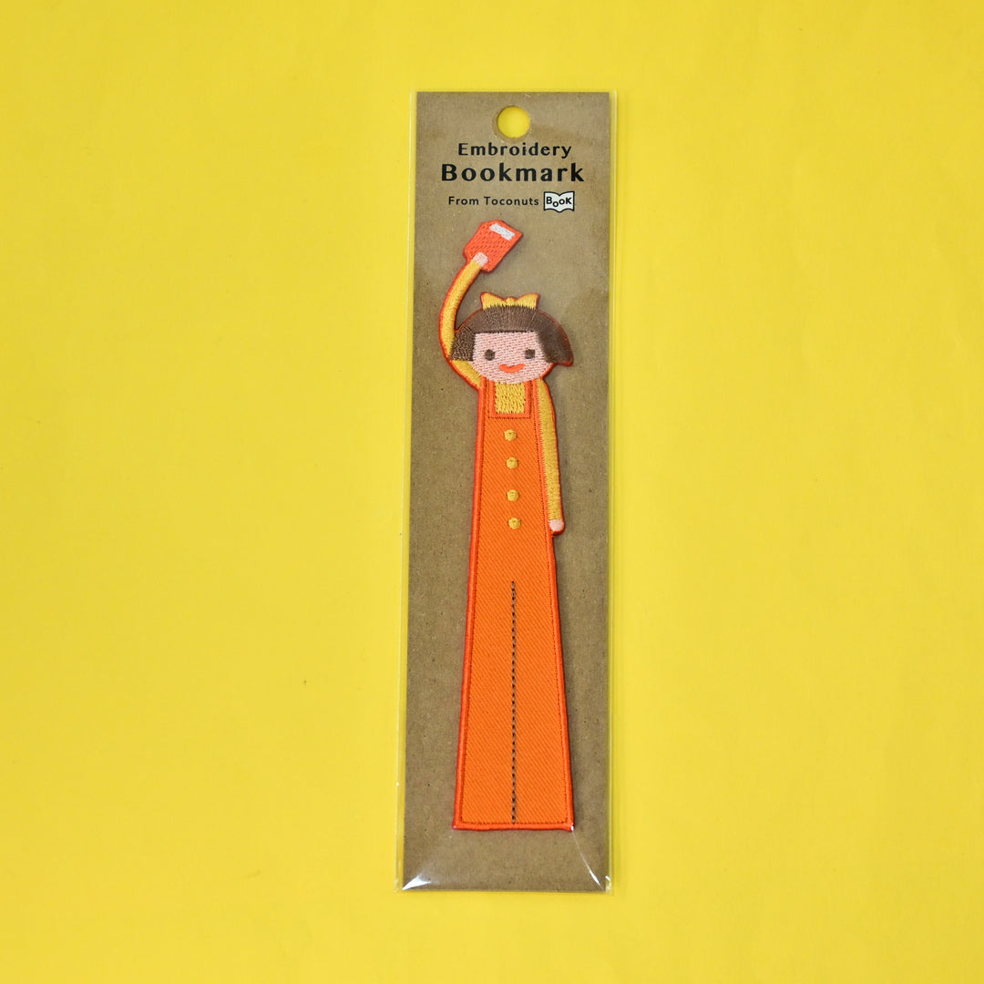 Toconuts Embroidery Bookmark Orange Girl