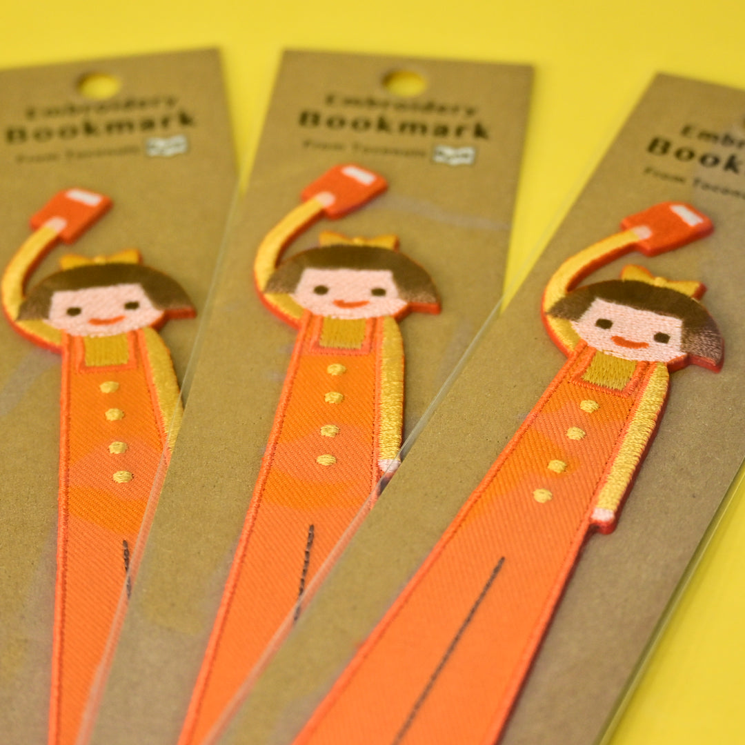 Toconuts Embroidery Bookmark Orange Girl