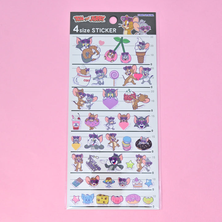 Kamio Japan Tom &amp; Jerry Sticker Sheet