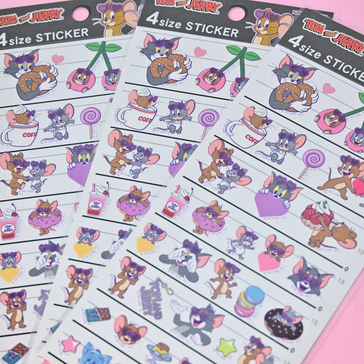 Kamio Japan Tom &amp; Jerry Sticker Sheet