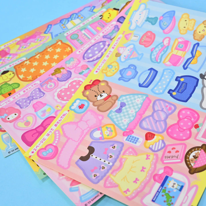 Sanrio Characters Play Dress-Up Sticker Craft Book