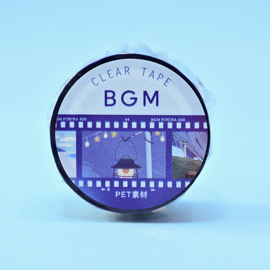 BGM Film Roll Blue Clear Masking Tape